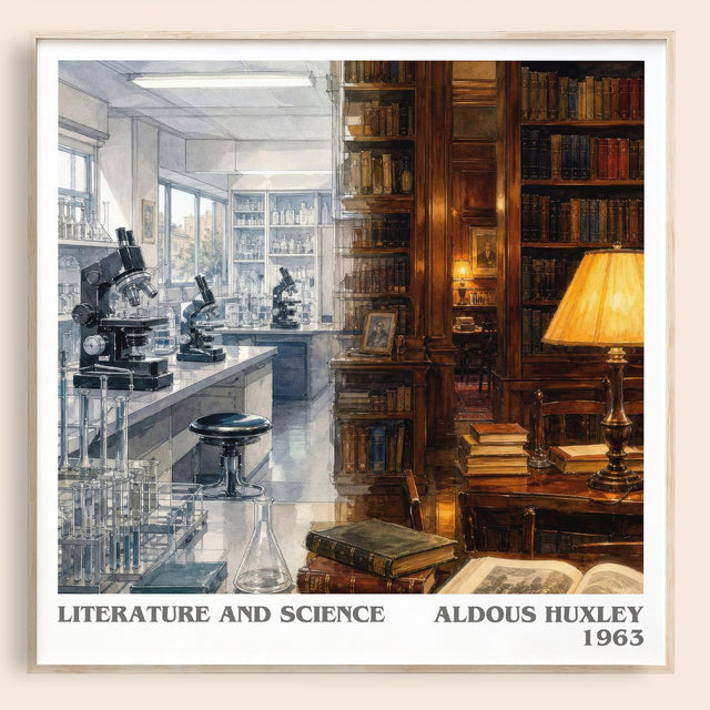 Literature And Science Literary Art Print by Aldous Huxley