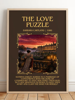 The Love Puzzle Minimalist Book Poster by Barbara Cartland – image 2