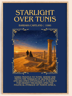 Starlight Over Tunis Minimalist Book Poster by Barbara Cartland – image 1