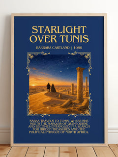 Starlight Over Tunis Minimalist Book Poster by Barbara Cartland – image 2