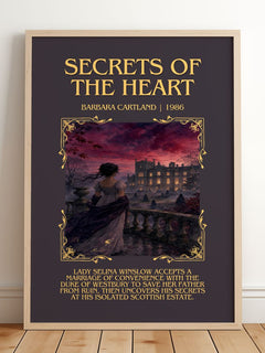 Secrets Of The Heart Minimalist Book Poster by Barbara Cartland – image 2