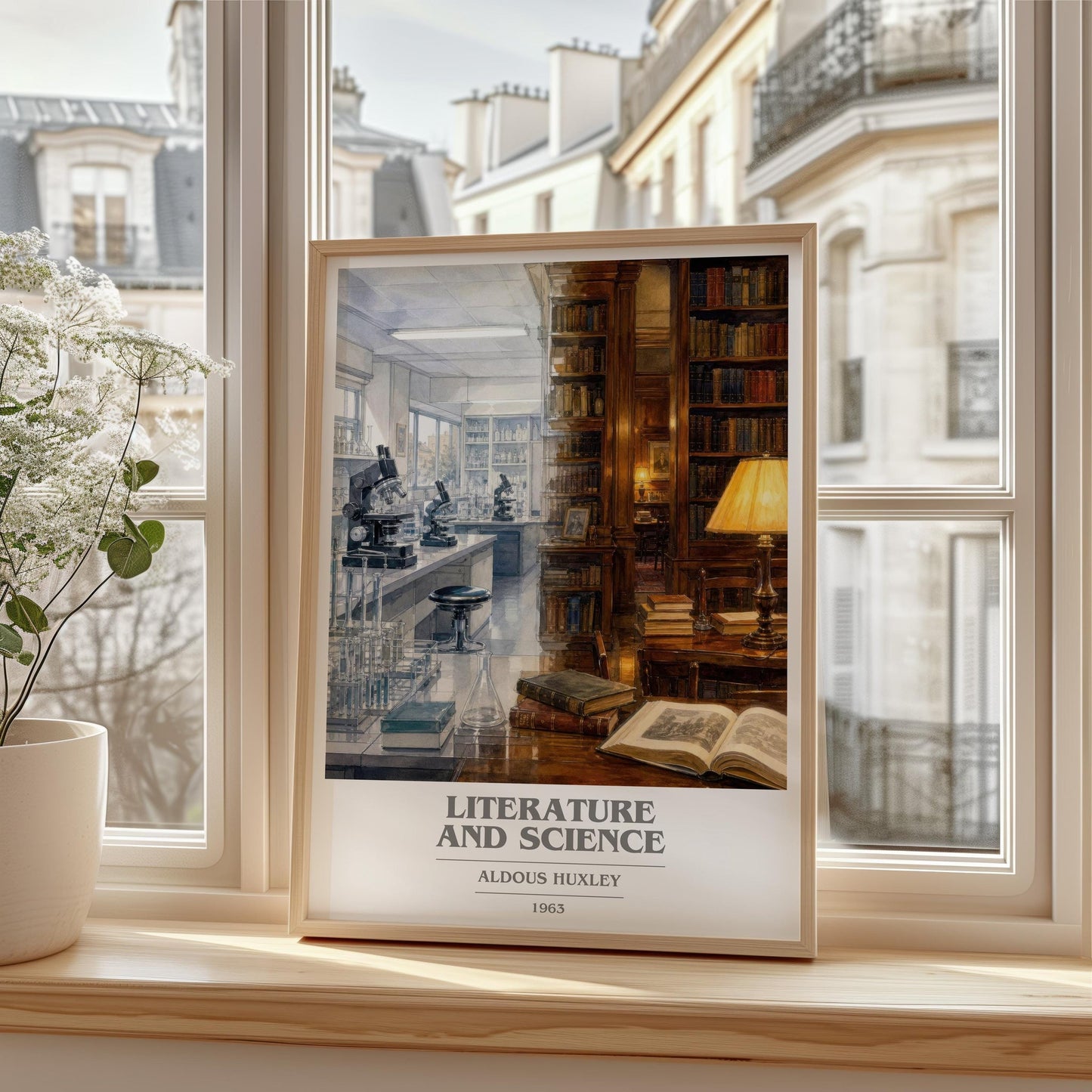 Literature And Science Book Cover Poster by Aldous Huxley