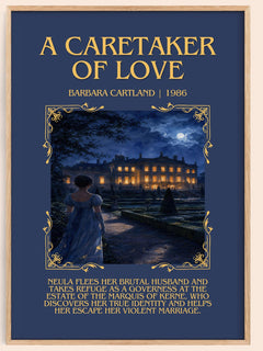 A Caretaker Of Love Minimalist Book Poster by Barbara Cartland – image 1