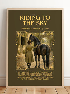 Riding To The Sky Minimalist Book Poster by Barbara Cartland – image 2