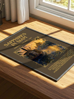 Sapphires In Siam Minimalist Book Poster by Barbara Cartland – image 4