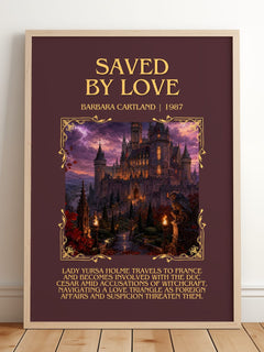 Saved By Love Minimalist Book Poster by Barbara Cartland – image 2