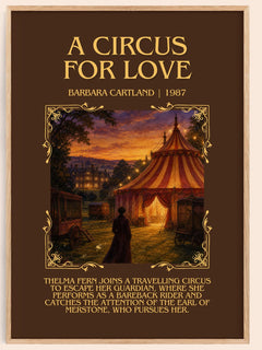 A Circus For Love Minimalist Book Poster by Barbara Cartland – image 1