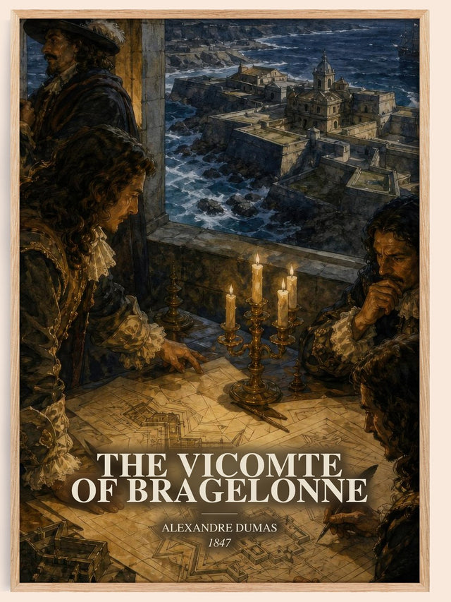 Vicomte Of Bragelonne Book Watercolour Illustration by Alexandre Dumas
