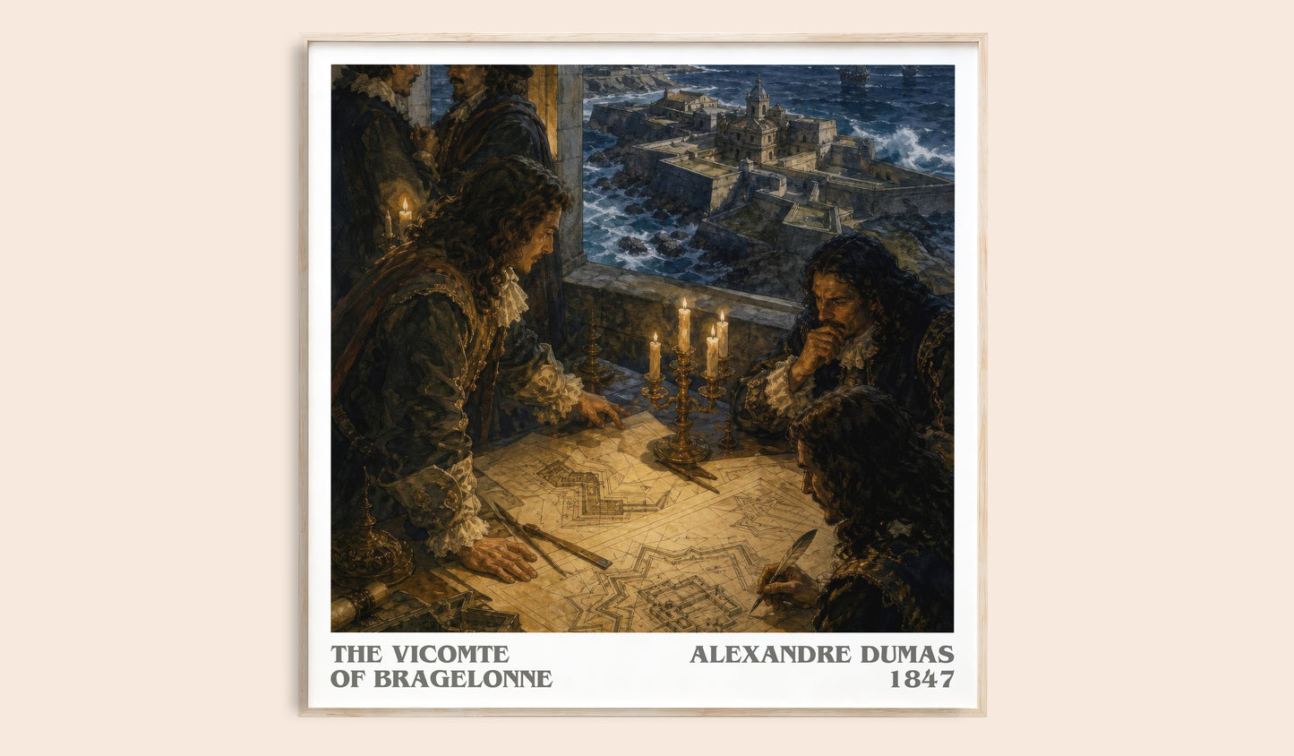 The Vicomte Of Bragelonne Literary Art Print by Alexandre Dumas