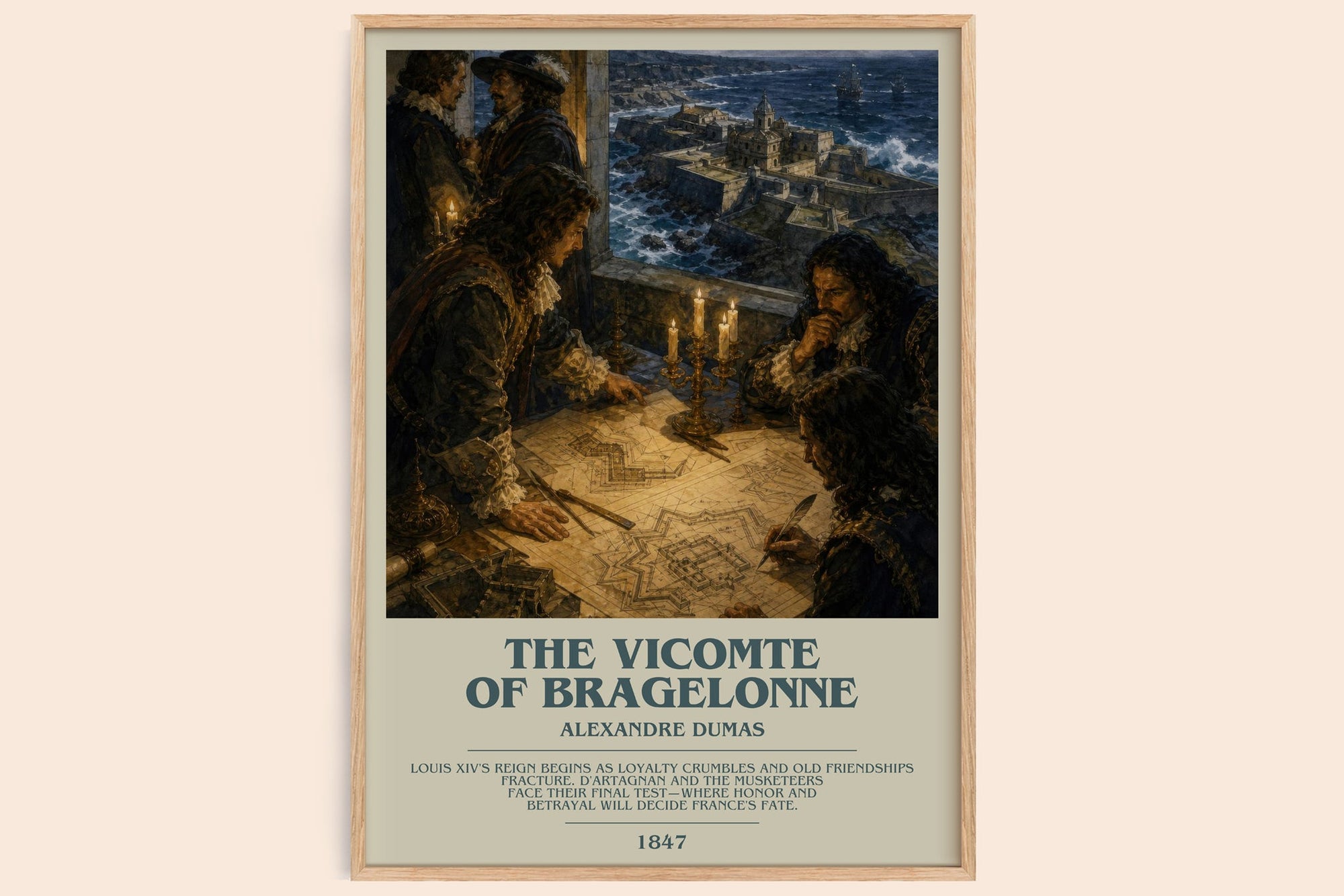 The Vicomte Of Bragelonne Bookish Wall Art by Alexandre Dumas