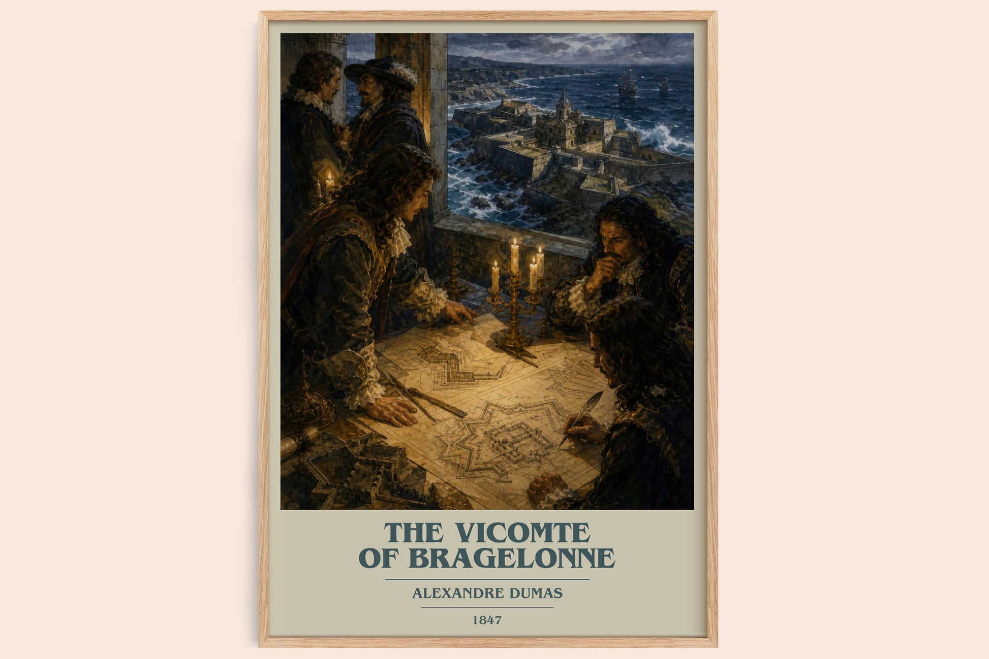 The Vicomte Of Bragelonne Book Cover Poster by Alexandre Dumas