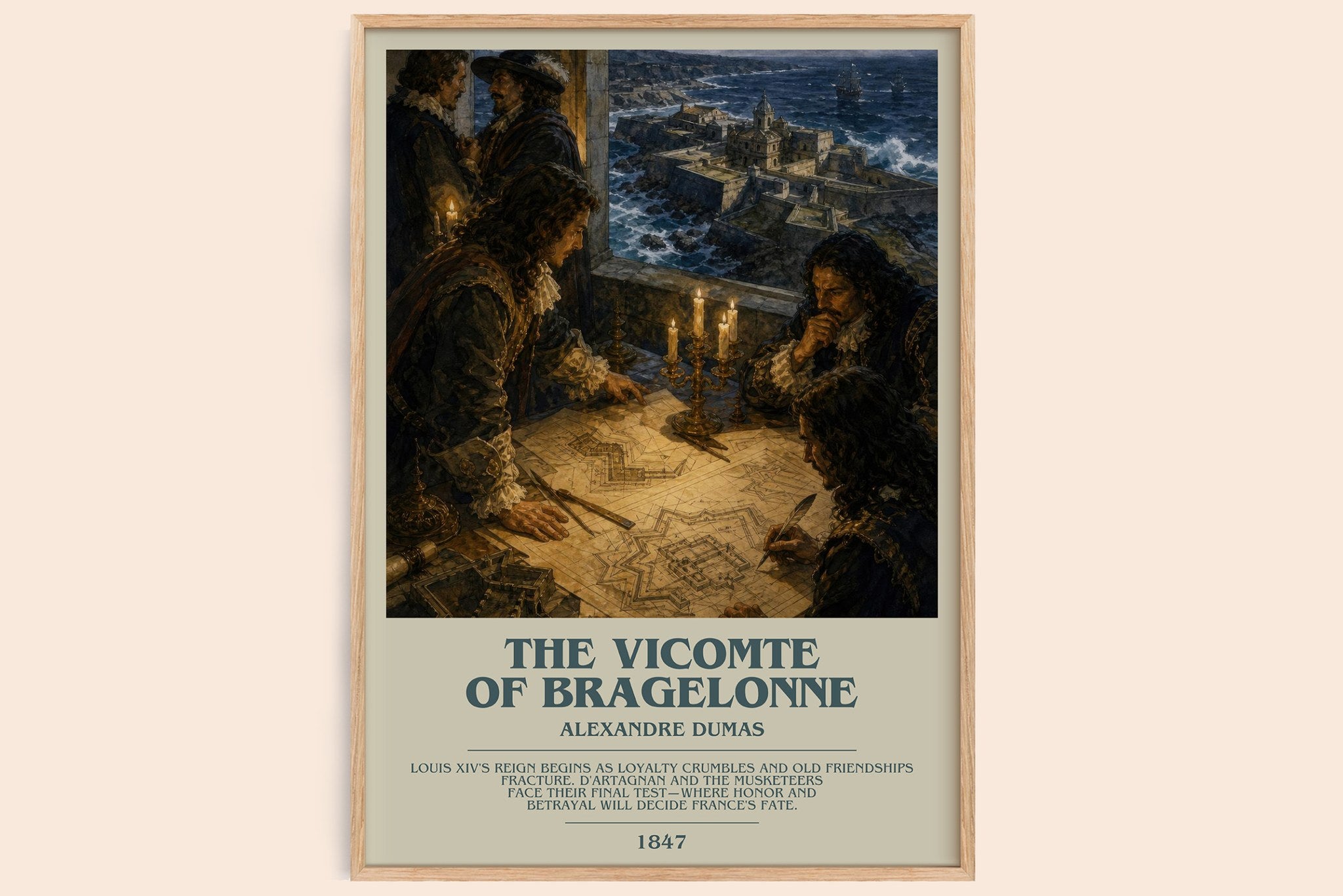 The Vicomte Of Bragelonne Bookish Wall Art by Alexandre Dumas