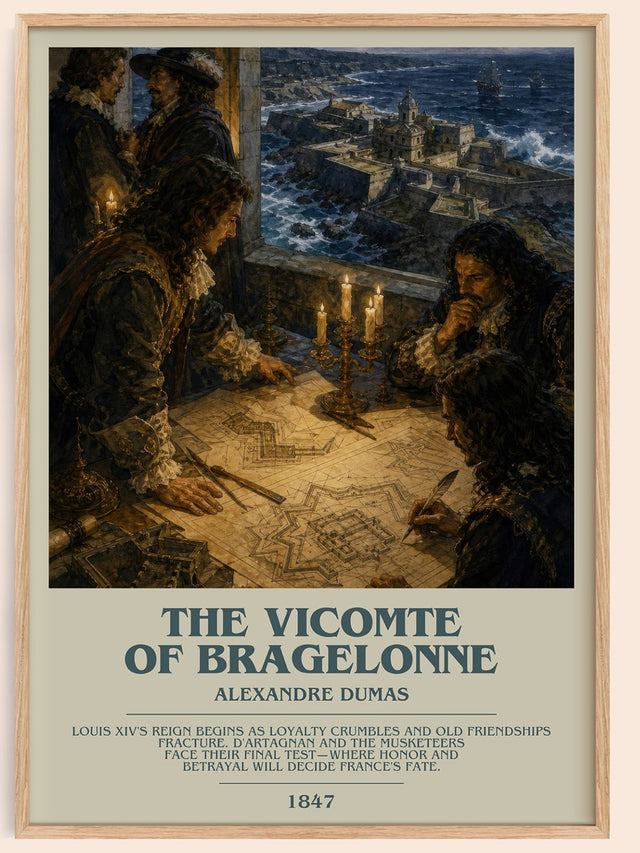 The Vicomte Of Bragelonne Bookish Wall Art by Alexandre Dumas