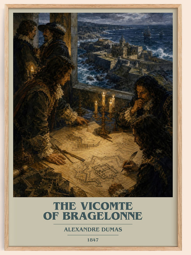 The Vicomte Of Bragelonne Book Cover Poster by Alexandre Dumas