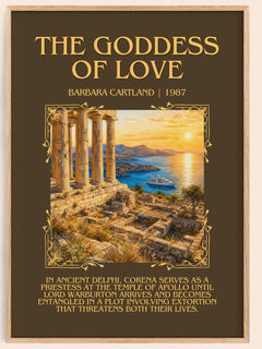 The Goddess Of Love Minimalist Book Poster by Barbara Cartland – image 1