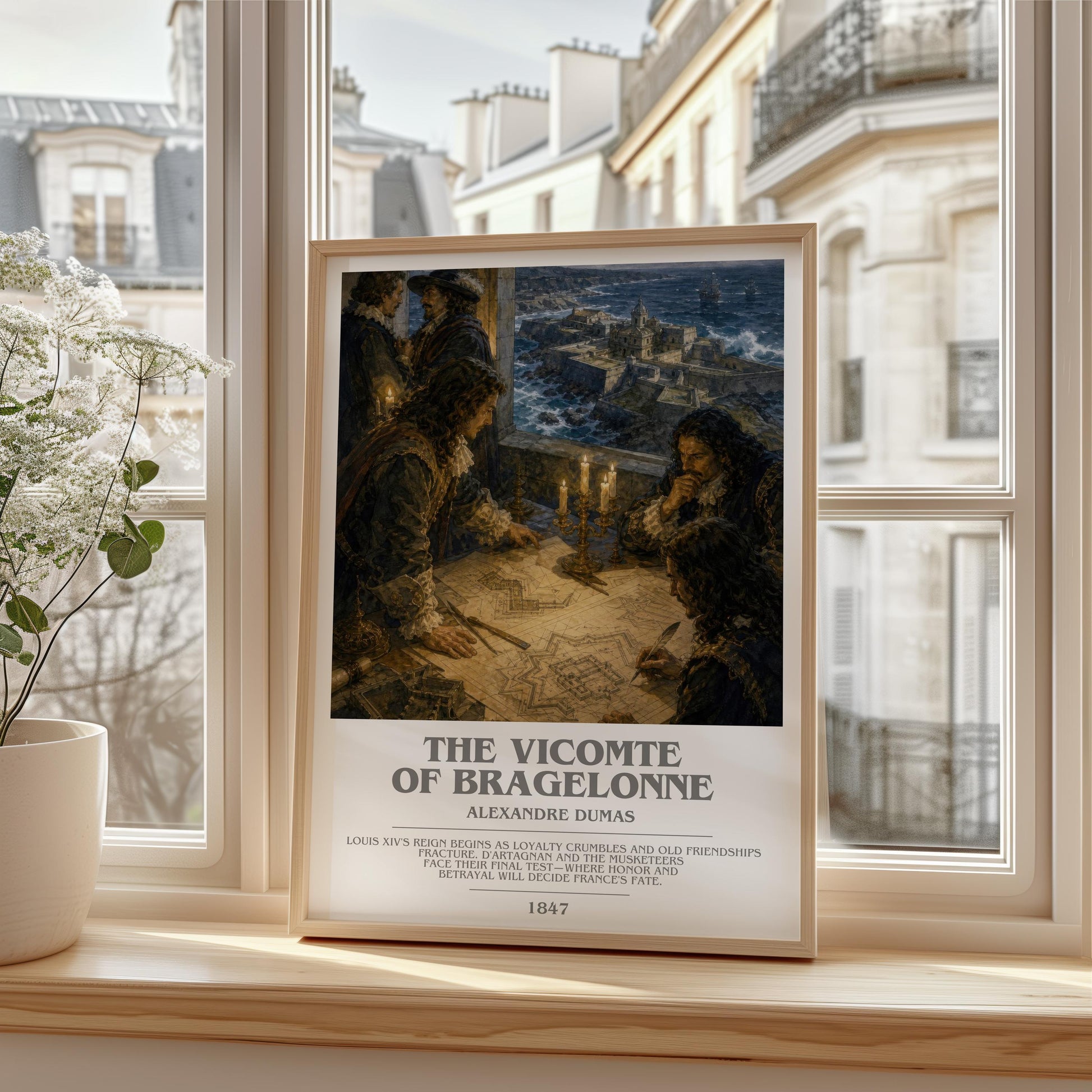 The Vicomte Of Bragelonne Bookish Wall Art by Alexandre Dumas