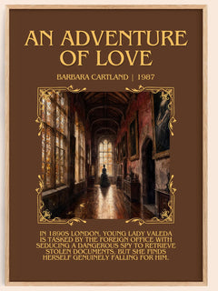 An Adventure Of Love Minimalist Book Poster by Barbara Cartland – image 1