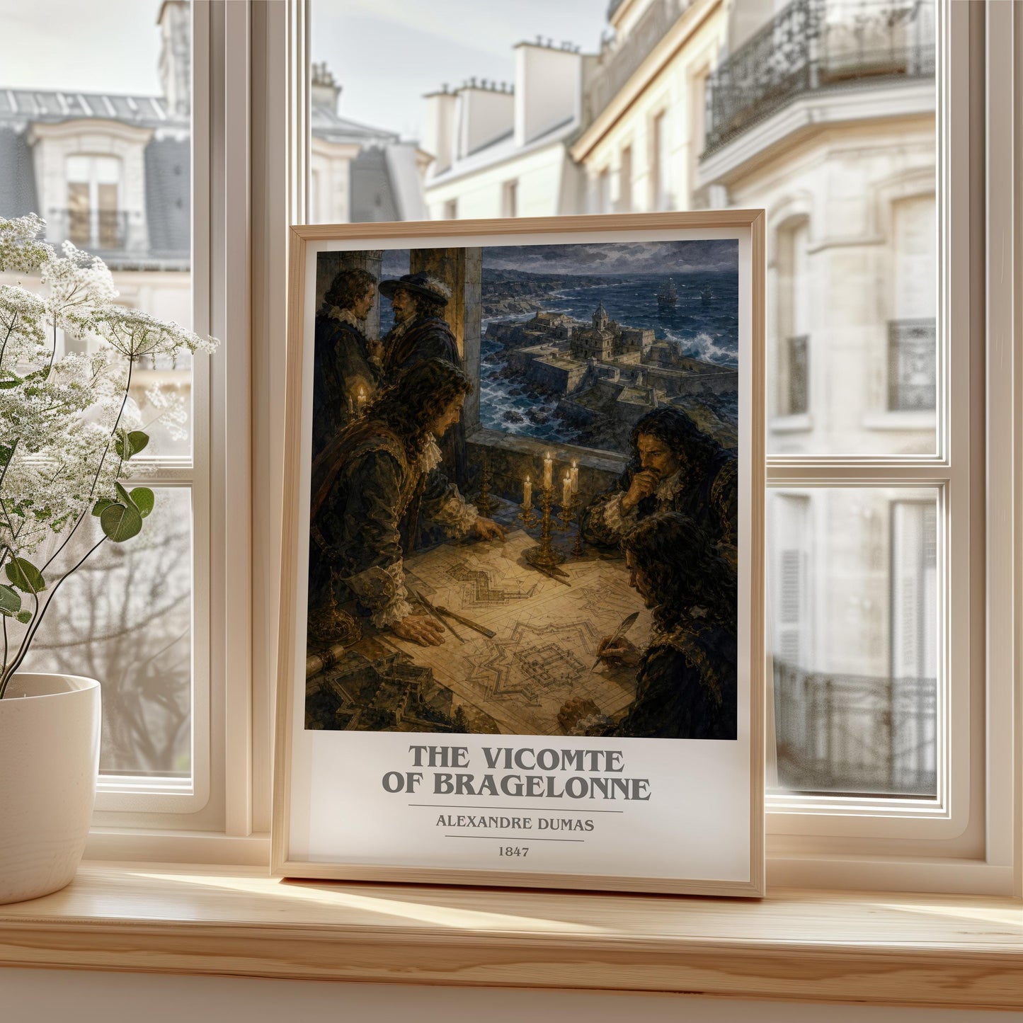 The Vicomte Of Bragelonne Book Cover Poster by Alexandre Dumas
