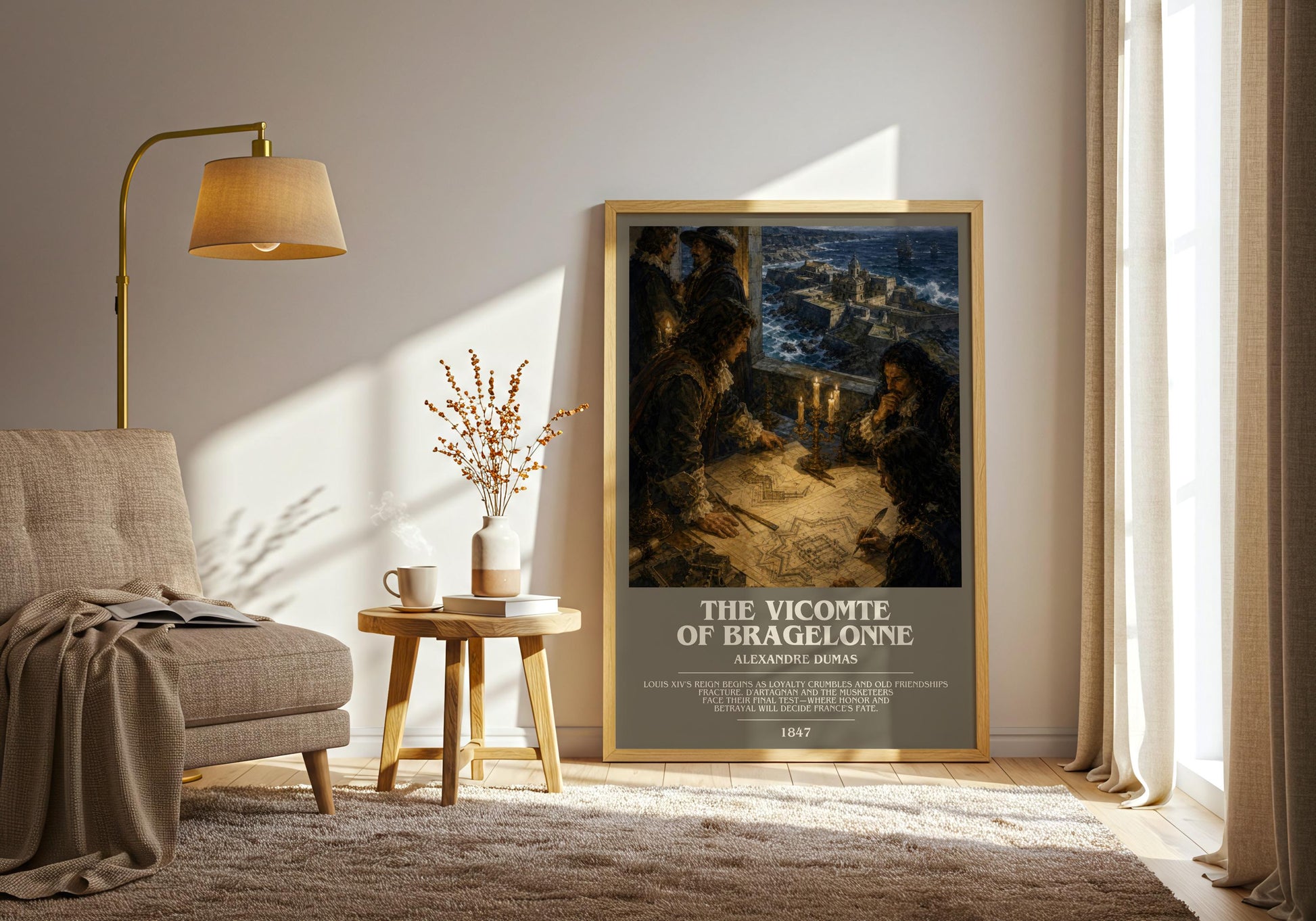 The Vicomte Of Bragelonne Bookish Wall Art by Alexandre Dumas