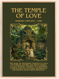 The Temple Of Love Minimalist Book Poster by Barbara Cartland – image 1