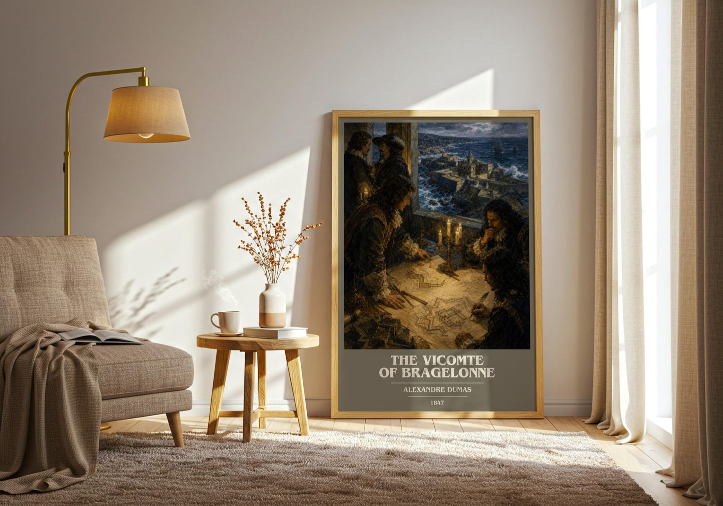 The Vicomte Of Bragelonne Book Cover Poster by Alexandre Dumas