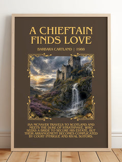 A Chieftain Finds Love Minimalist Book Poster by Barbara Cartland – image 2