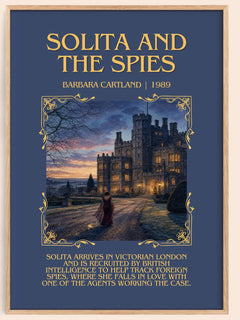 Solita And The Spies Minimalist Book Poster by Barbara Cartland – image 1