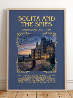 Solita And The Spies Minimalist Book Poster by Barbara Cartland – image 2