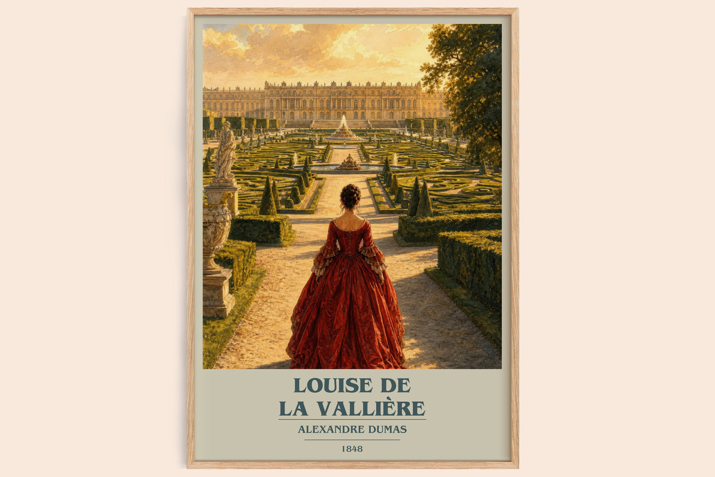Louise De La Vallière Book Cover Poster by Alexandre Dumas