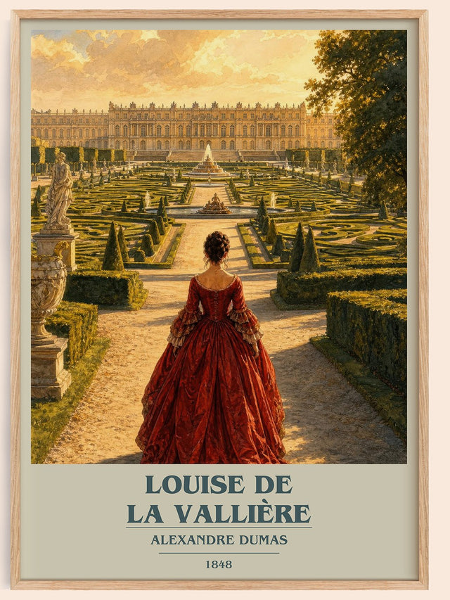 Louise De La Vallière Book Cover Poster by Alexandre Dumas