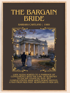 The Bargain Bride Minimalist Book Poster by Barbara Cartland – image 1