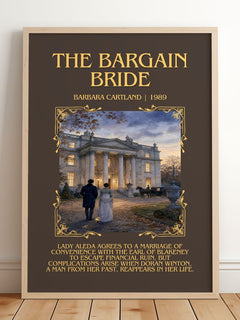 The Bargain Bride Minimalist Book Poster by Barbara Cartland – image 2