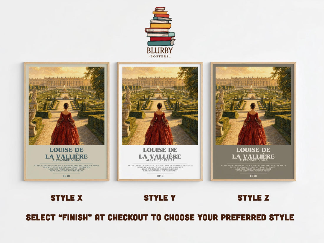 Louise De La Vallière Bookish Wall Art by Alexandre Dumas (mockup)