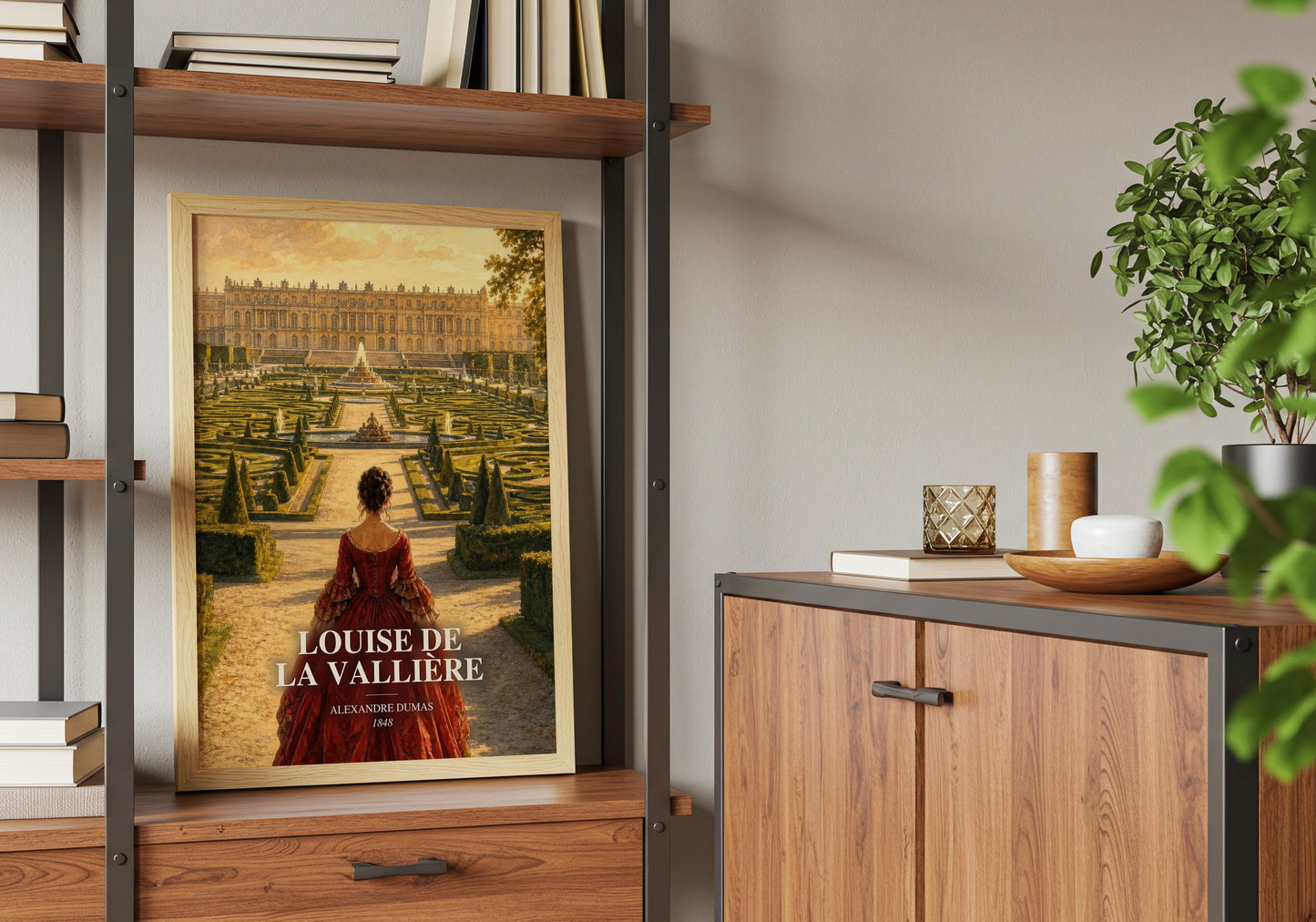 Louise De La Vallière book watercolour illustration paper finish options – matte satin gloss
