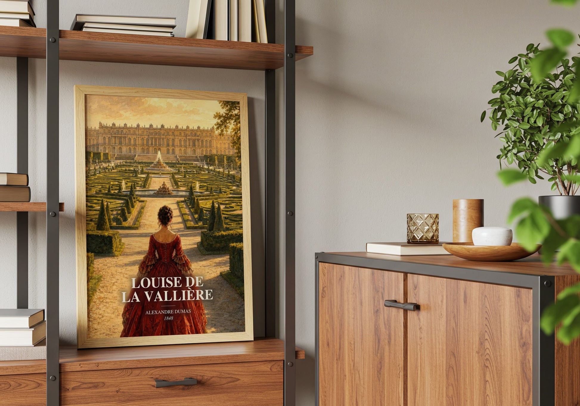 Louise De La Vallière book watercolour illustration paper finish options – matte satin gloss