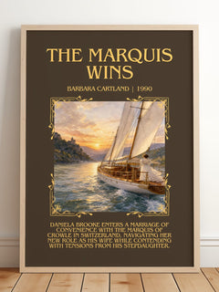 The Marquis Wins Minimalist Book Poster by Barbara Cartland – image 2