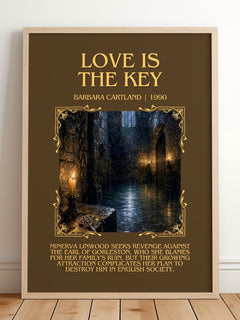 Love Is The Key Minimalist Book Poster by Barbara Cartland – image 2