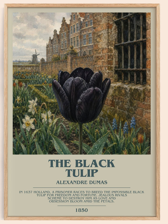 The Black Tulip Bookish Wall Art by Alexandre Dumas