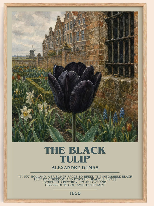 The Black Tulip Bookish Wall Art by Alexandre Dumas