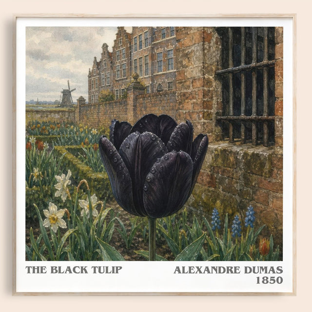 The Black Tulip Literary Art Print by Alexandre Dumas