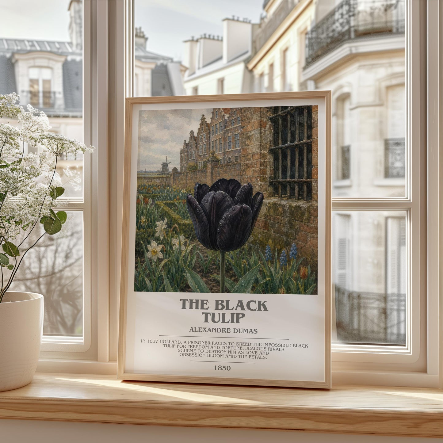 The Black Tulip Bookish Wall Art by Alexandre Dumas