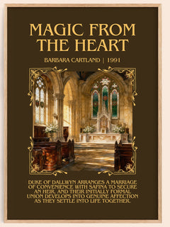 Magic From The Heart Minimalist Book Poster by Barbara Cartland – image 1