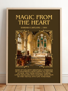 Magic From The Heart Minimalist Book Poster by Barbara Cartland – image 2