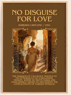 No Disguise For Love Minimalist Book Poster by Barbara Cartland – image 1