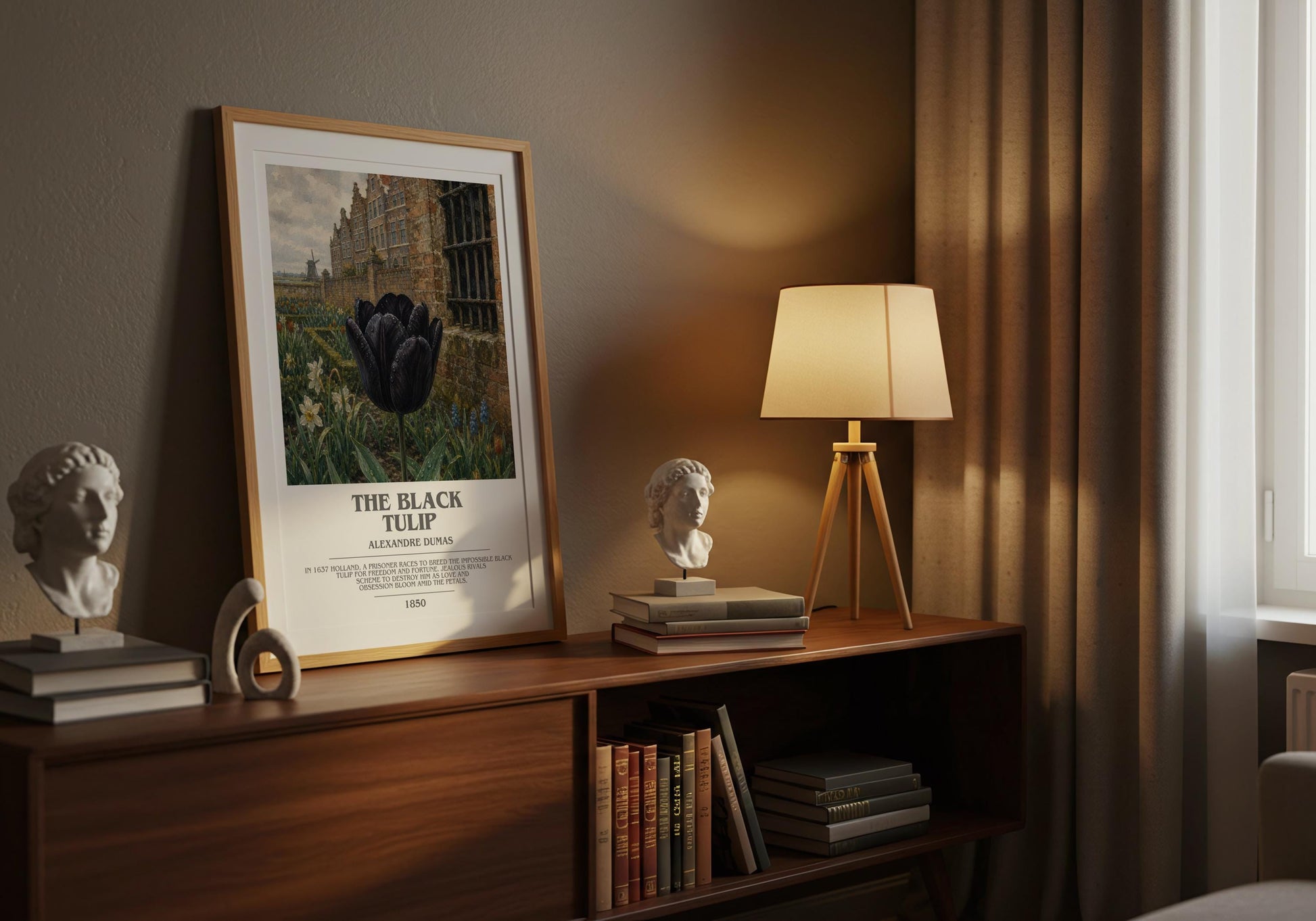 The Black Tulip Bookish Wall Art by Alexandre Dumas