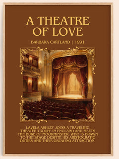A Theatre Of Love Minimalist Book Poster by Barbara Cartland – image 1