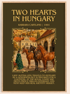 Two Hearts In Hungary Minimalist Book Poster by Barbara Cartland – image 1