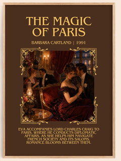 The Magic Of Paris Minimalist Book Poster by Barbara Cartland – image 1