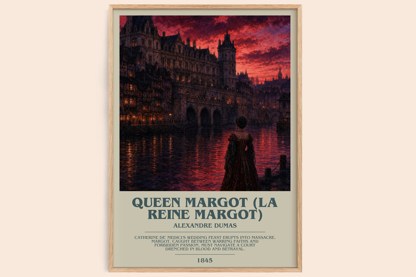 Queen Margot (La Reine Margot) Bookish Wall Art by Alexandre Dumas