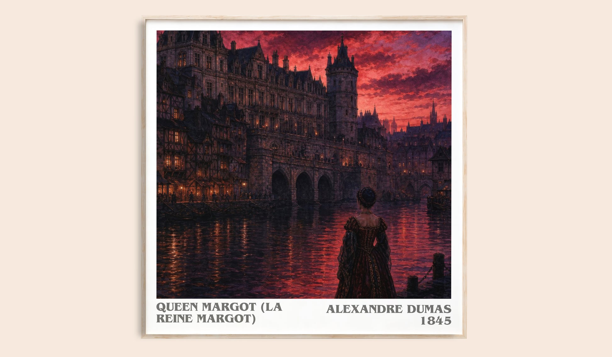 Queen Margot (La Reine Margot) Literary Art Print by Alexandre Dumas